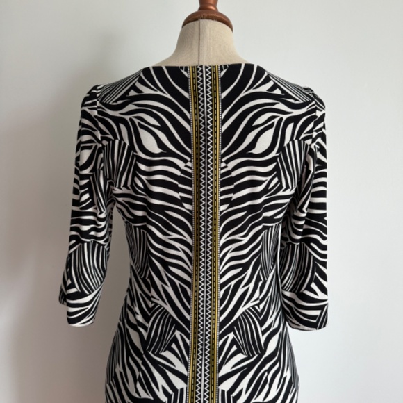 Laundry - Black and White Zebra Slip On Dress - Picture 10 of 14
